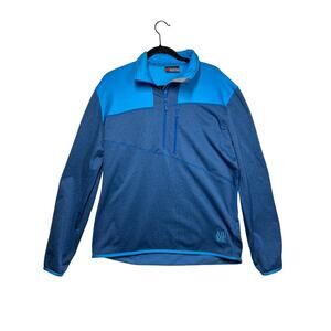 Atomic Cliffline Microfleece Zip Men's Thermal Midlayer Zip Neck Blue Skiing XL